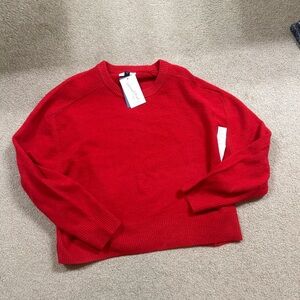 Universal Thread Vibrant Red Soft Crew Neck Sweater NWT XL